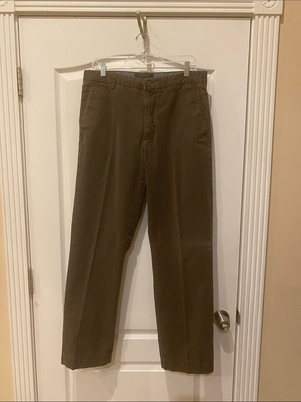 Banana Republic Men's Olive Chino Trousers